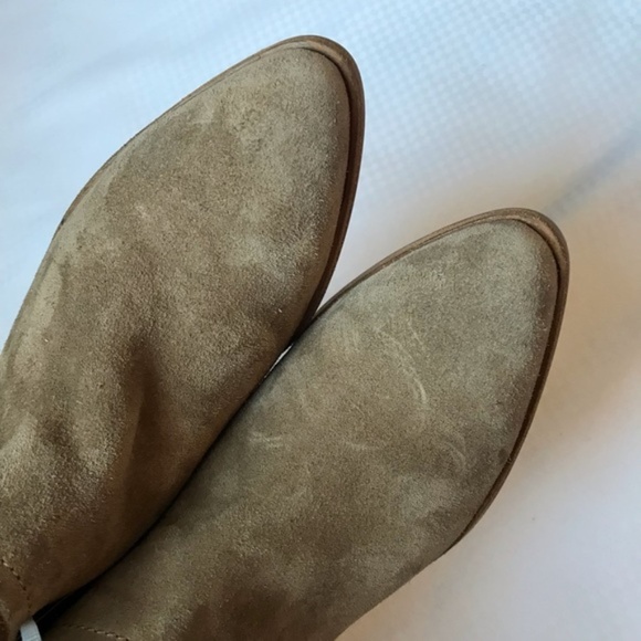 Italeau Tan Suede Handmade in Italy Ankle Boots 6 - Picture 3 of 8